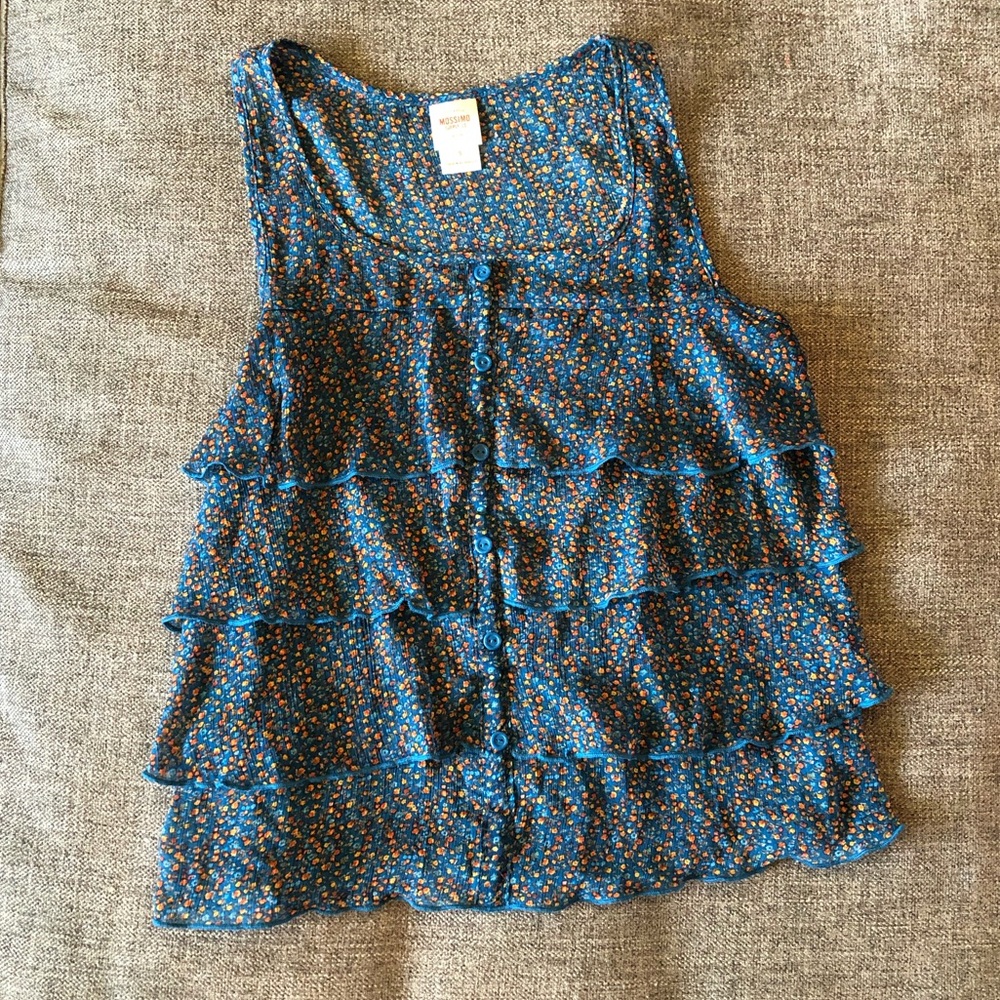 Ruffled tank top